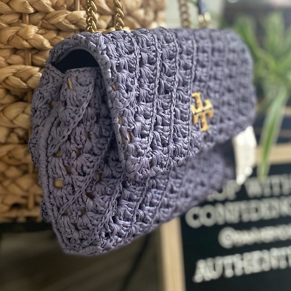 Tory Burch Kira Straw Crochet Small Convertible Shoulder Bag - Picture 6 of 16